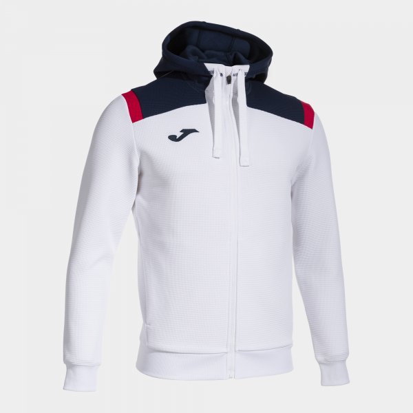 TOLEDO  ZIP-UP HOODIE WHITE NAVY