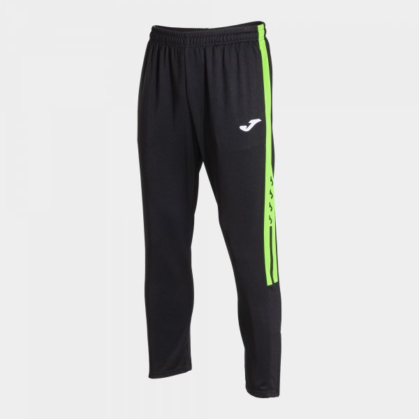 OLIMPIADA LONG PANTS BLACK FLUOR GREEN