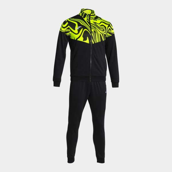 LION II TRACKSUIT BLACK FLUOR YELLOW