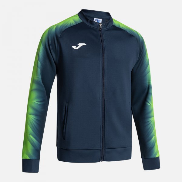 ELITE XI FULL ZIP SWEATSHIRT NAVY FLUOR GREEN