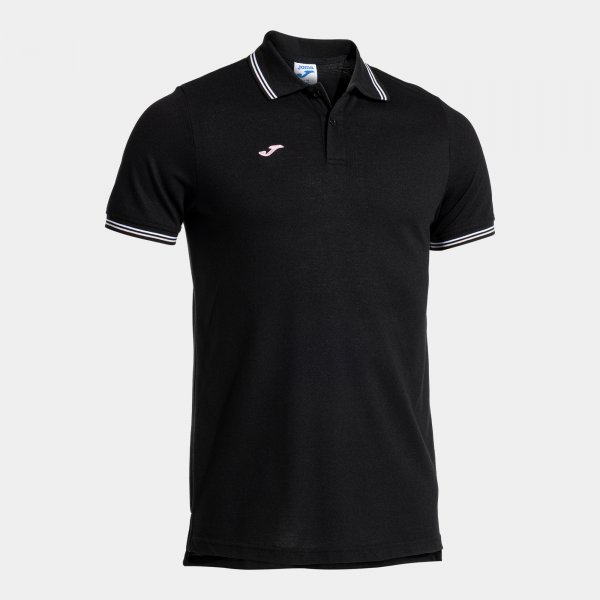 CONFORT CLASSIC SHORT SLEEVE POLO BLACK PINK