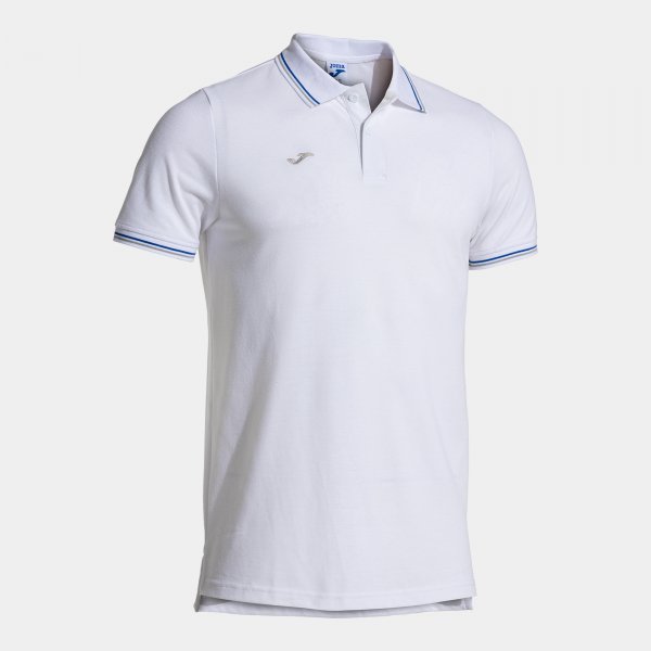 CONFORT CLASSIC SHORT SLEEVE POLO WHITE ROYAL