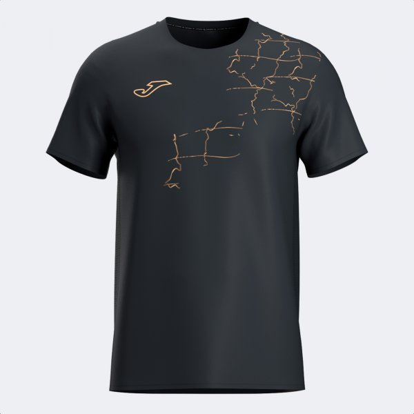 R-NATURE PRINTING HELIUM SHORT SLEEVE T-SHIRT BLACK
