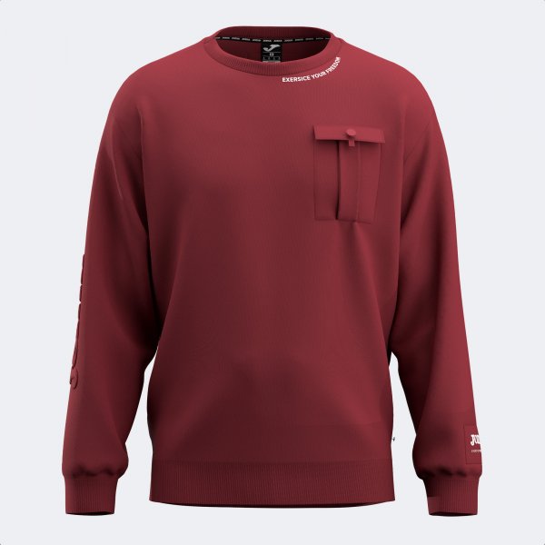 URBAN STREET SWEATSHIRT DARK RED
