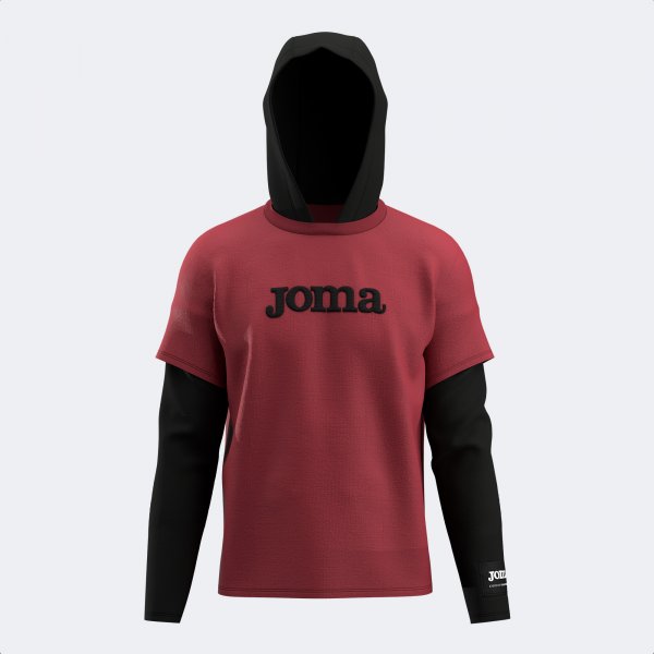 URBAN STREET LONG SLEEVE T-SHIRT DARK RED