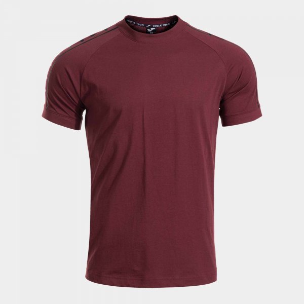 ICONO STREET SHORT SLEEVE T-SHIRT BURGUNDY BLACK