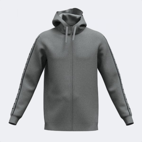 ICONO STREET ZIP-UP HOODIE GRAY BLACK