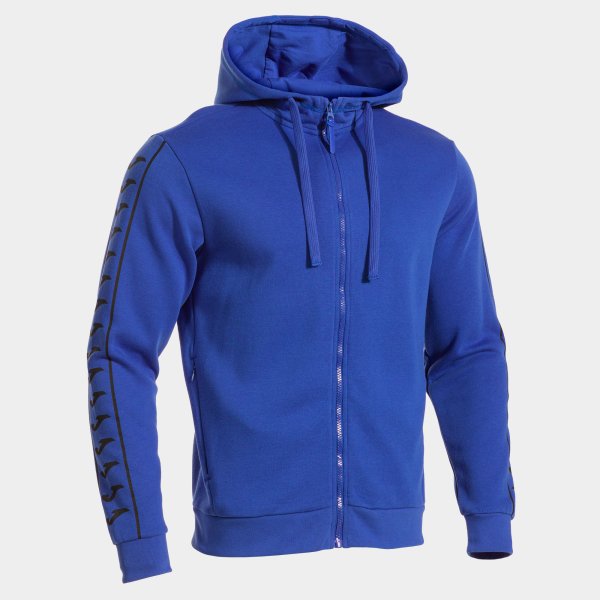 ICONO STREET ZIP-UP HOODIE ROYAL BLUE BLACK