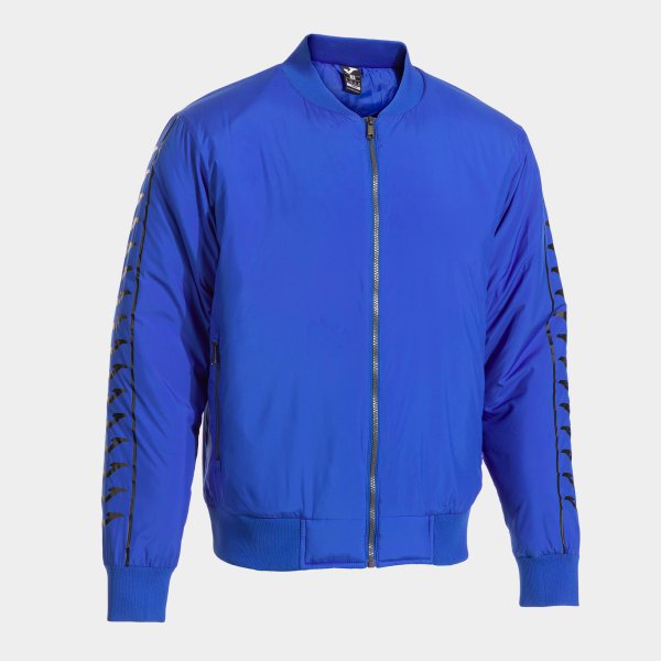 ICONO STREET BOMBER JACKET ROYAL BLUE BLACK