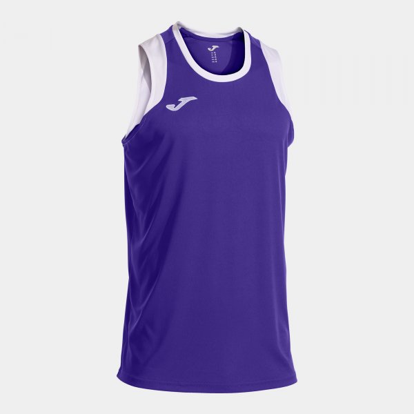 CANCHA SLEEVELESS SHIRT VIOLET WHITE