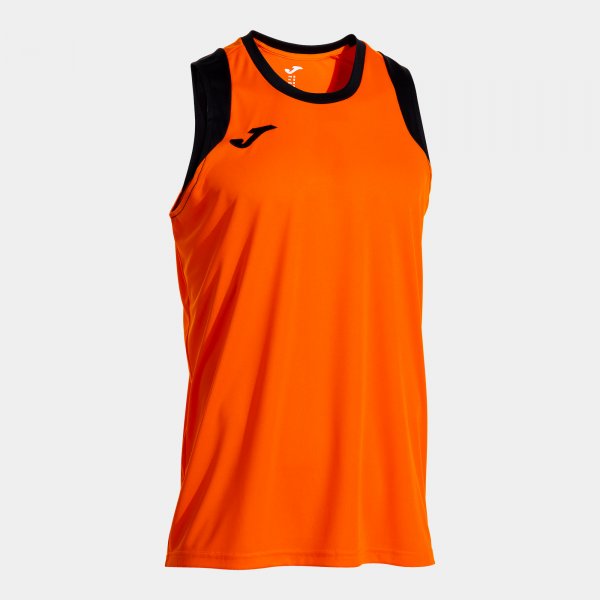 CANCHA SLEEVELESS SHIRT ORANGE BLACK