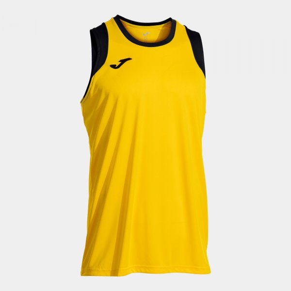 CANCHA SLEEVELESS SHIRT YELLOW BLACK