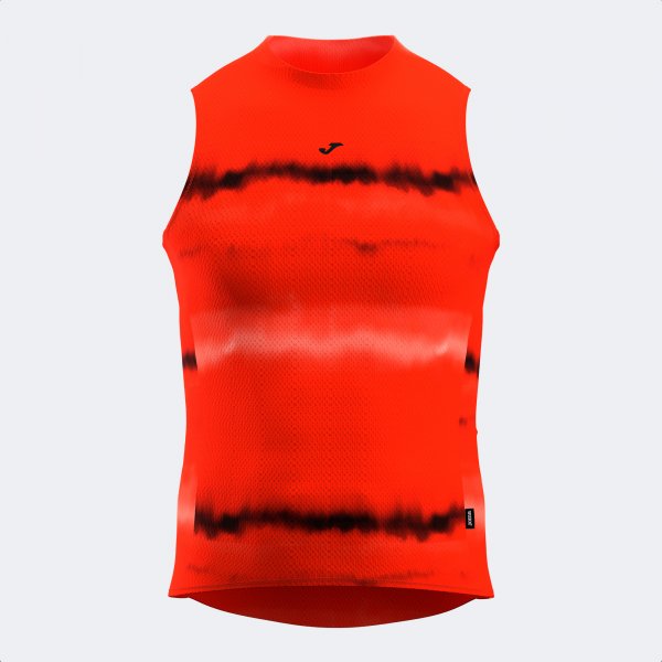 CRONO PRINTING SLEEVELESS SHIRT ORANGE