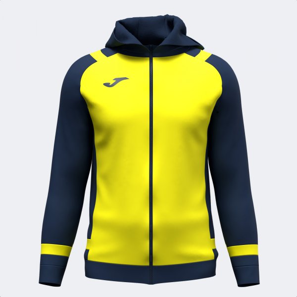 LIDER ZIP-UP HOODIE FLUOR YELLOW DARK NAVY