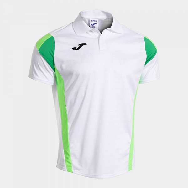 MONTREAL SHORT SLEEVE POLO WHITE FLUOR GREEN