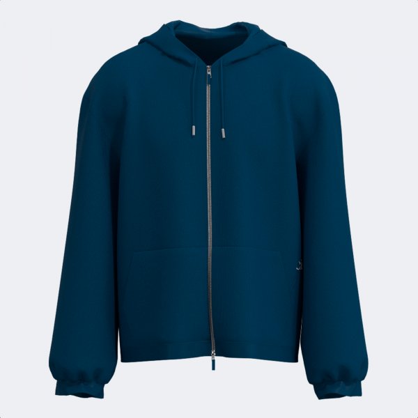 MIMETIC ZIP-UP HOODIE BLUE