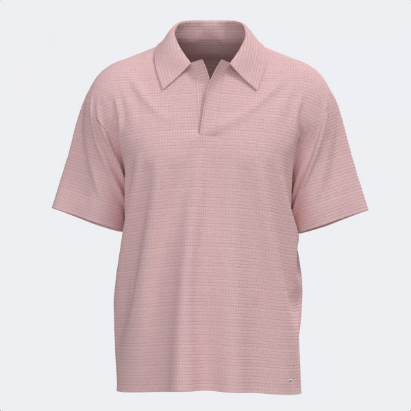 MIMETIC SHORT SLEEVE POLO BROWN