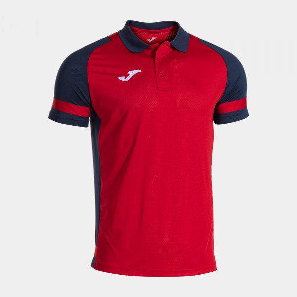 LIDER SHORT SLEEVE POLO RED NAVY BLUE