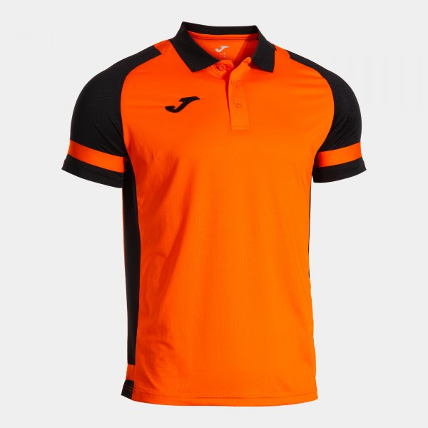 LIDER SHORT SLEEVE POLO ORANGE BLACK