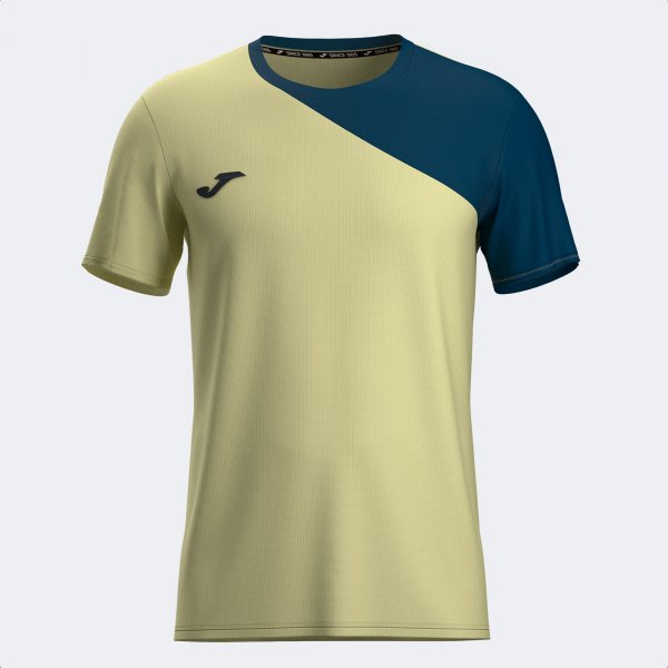 CHALLENGE DEUCE SHORT SLEEVE T-SHIRT YELLOW NAVY BLUE