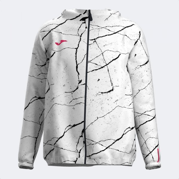 R-NIGHT RAINCOAT WHITE BLACK