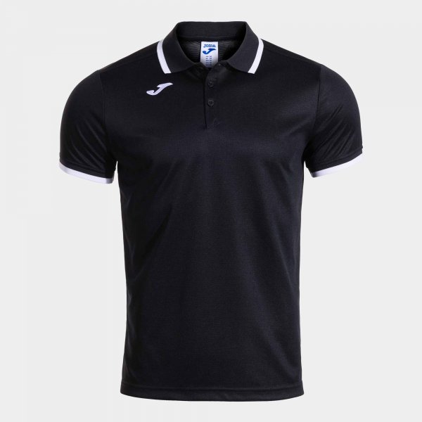 COMBI PREMIUM SHORT SLEEVE POLO BLACK WHITE