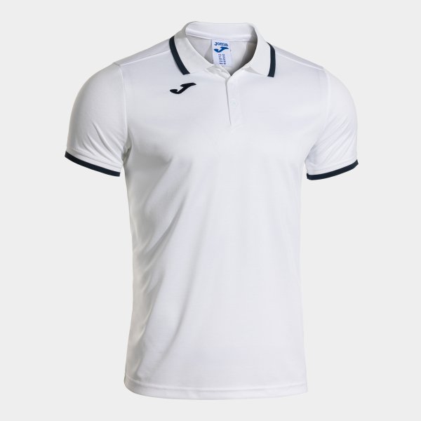 COMBI PREMIUM SHORT SLEEVE POLO WHITE DARK NAVY