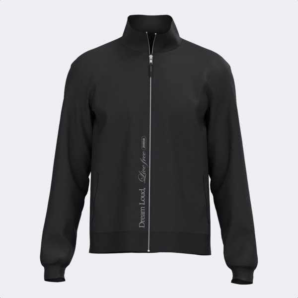 MIMETIC FULL ZIP SWEATSHIRT BLACK
