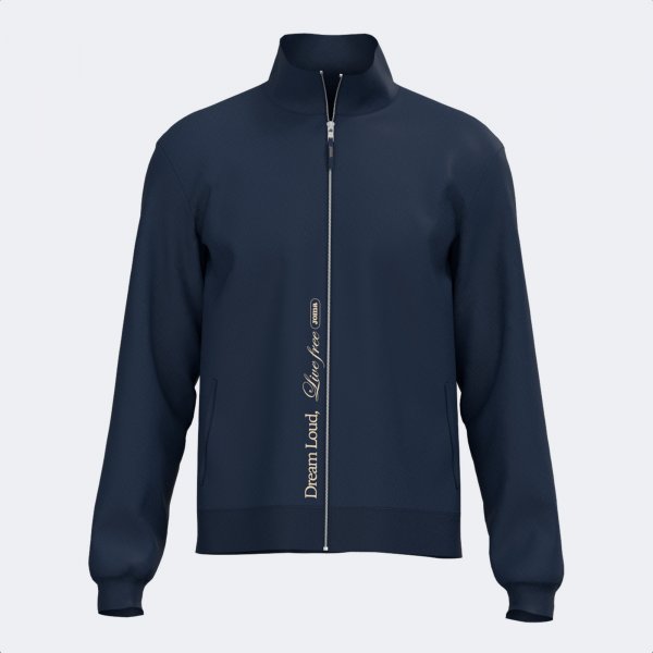 MIMETIC FULL ZIP SWEATSHIRT NAVY BLUE