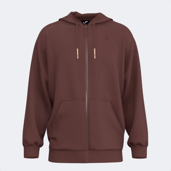 URBAN AESTHETICS ZIP-UP HOODIE BROWN