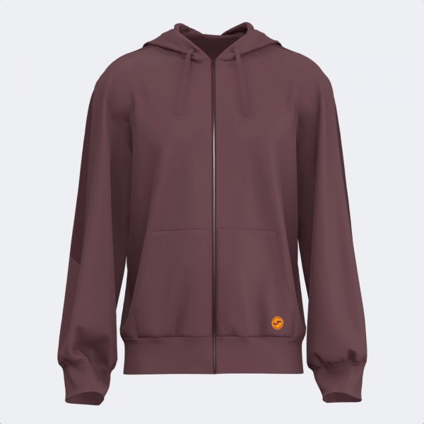 INDOOR GYM ZIP-UP HOODIE BROWN