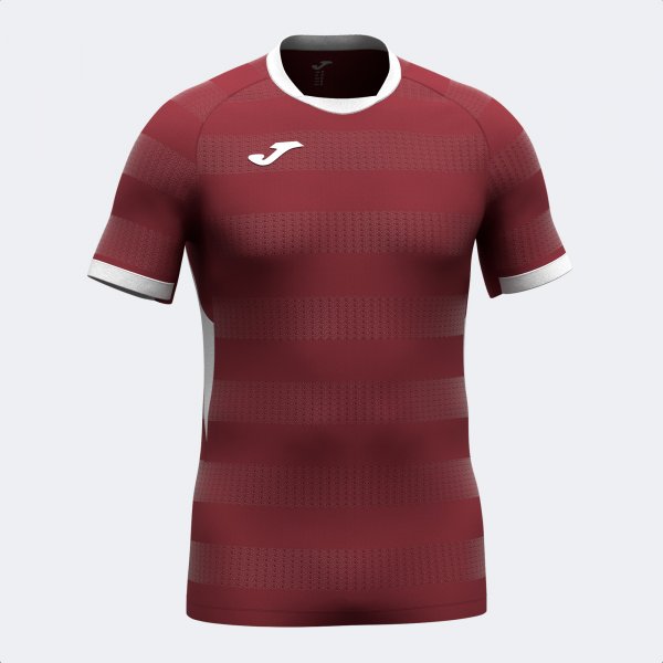 TOLETUM VII SHORT SLEEVE T-SHIRT BURGUNDY WHITE