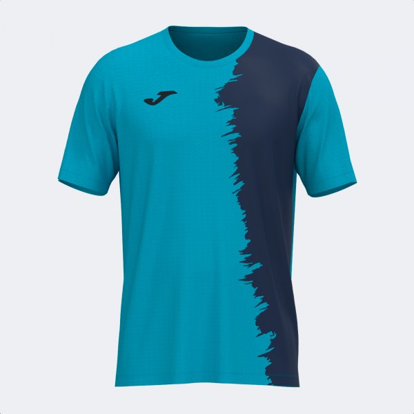 PICASHO SHORT SLEEVE T-SHIRT FLUOR TURQUOISE DARK NAVY