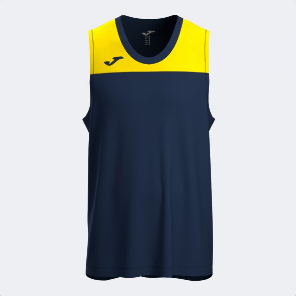 PHOENIX III SLEEVELESS SHIRT DARK NAVY YELLOW