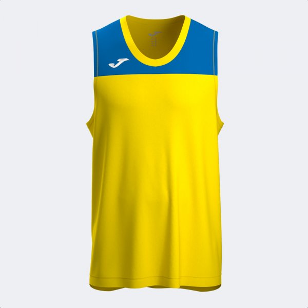 PHOENIX III SLEEVELESS SHIRT YELLOW ROYAL BLUE