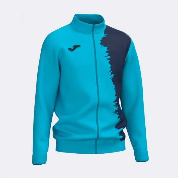 PICASHO FULL ZIP SWEATSHIRT FLUOR TURQUOISE DARK NAVY
