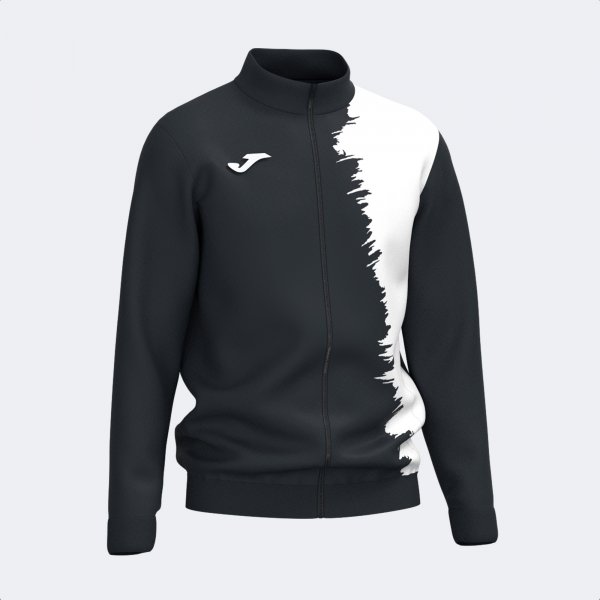 PICASHO FULL ZIP SWEATSHIRT BLACK WHITE