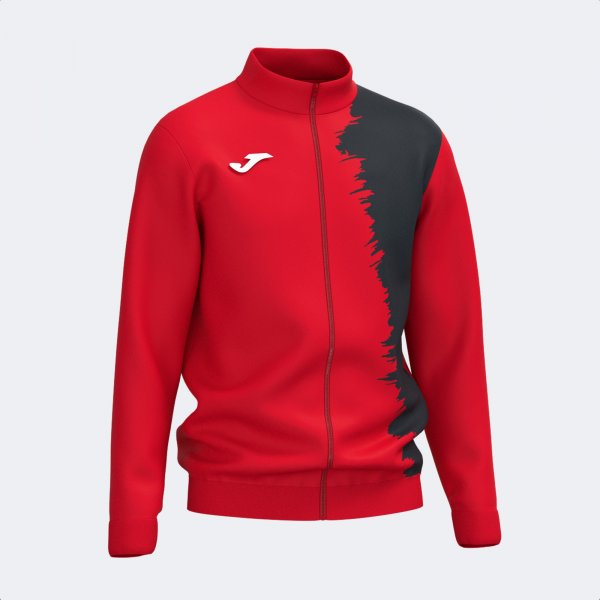PICASHO FULL ZIP SWEATSHIRT RED BLACK