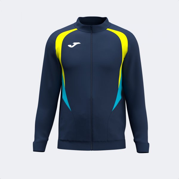 CHAMPIONSHIP 20 FULL ZIP SWEATSHIRT DARK NAVY FLUOR YELLOW