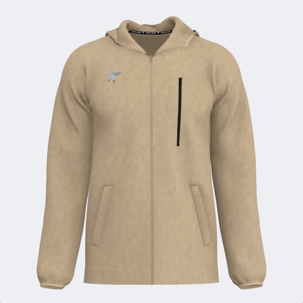 EXPLORER ZIP-UP HOODIE BEIGE