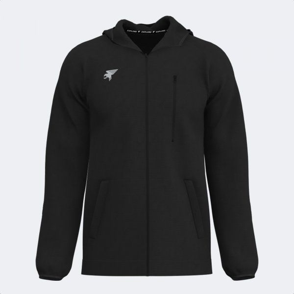 EXPLORER ZIP-UP HOODIE BLACK