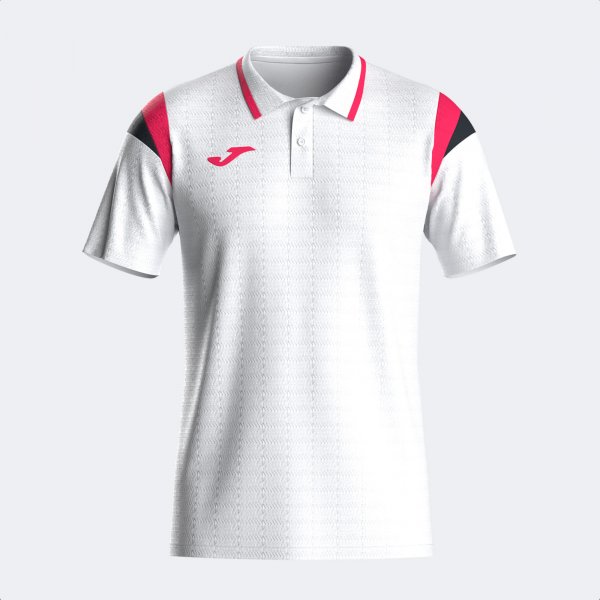 TERRA SHORT SLEEVE POLO WHITE FUCHSIA