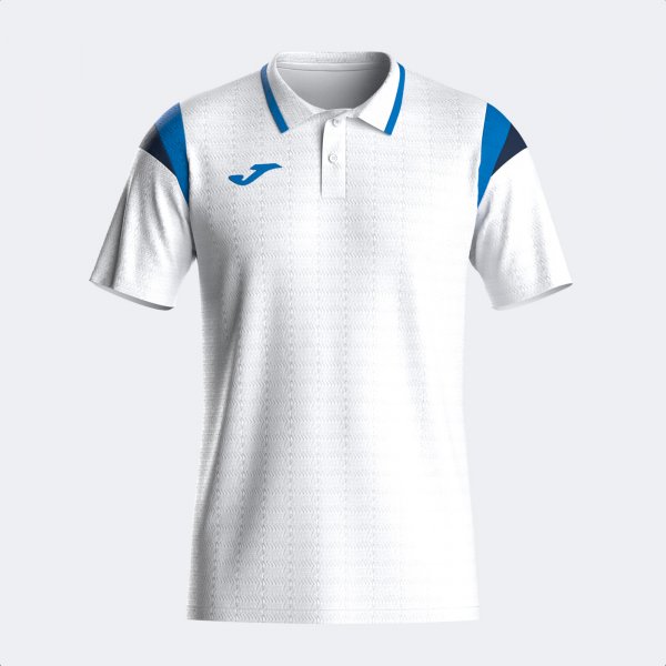 TERRA SHORT SLEEVE POLO WHITE ROYAL BLUE