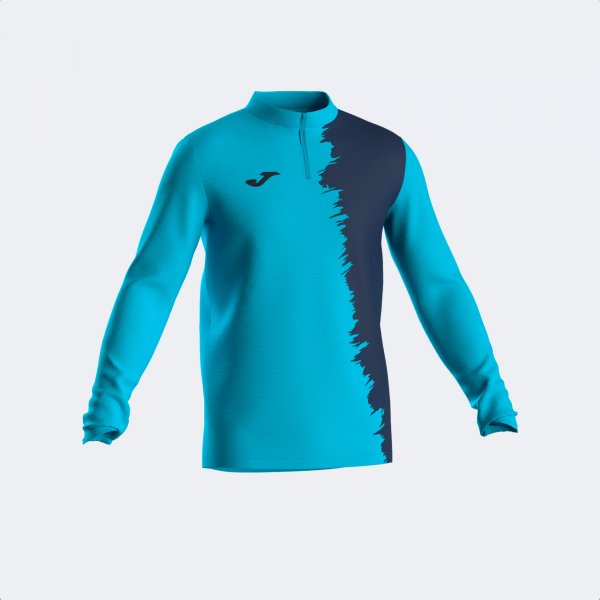 PICASHO SWEATSHIRT FLUOR TURQUOISE DARK NAVY
