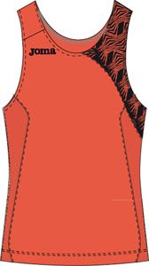 RUNNING MAN SLEEVELESS ORANGE SHIRT