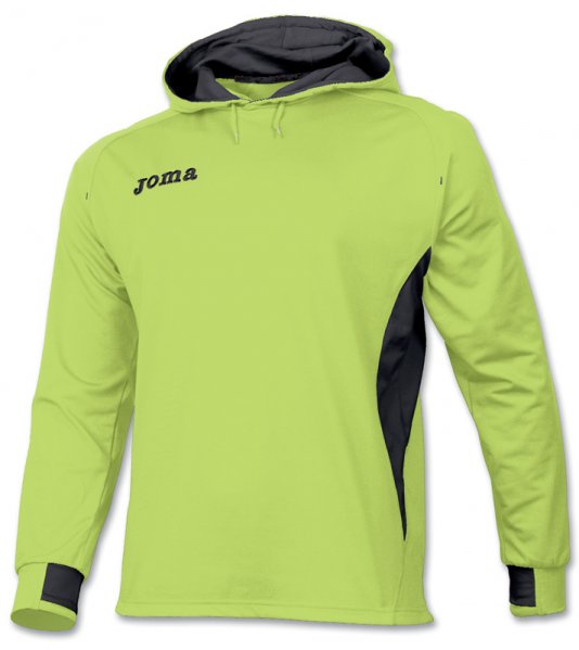 SWEATSHIRT WITH HOOD ELITE III LIME-BLACK