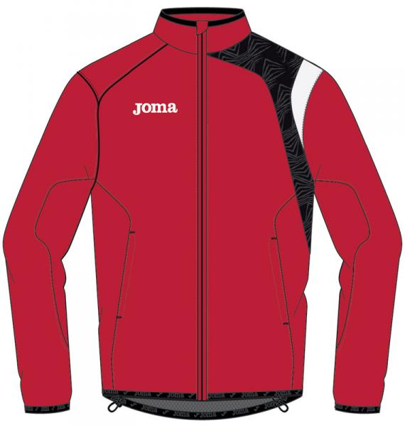 RED RAINJACKET RUNNING