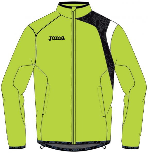 GREEN RAINJACKET RUNNING