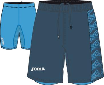 RUNNING MAN NAVY BERMUDA + ELASTIC PANT