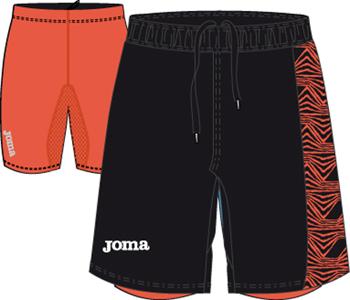 RUNNING MAN BALCK BERMUDA + ELASTIC PANT